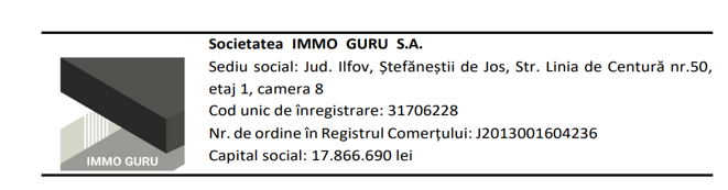 IMMO GURU S.A. convoacă Adunarea Generală Extraordinară a Acționarilor pentru octombrie 2026