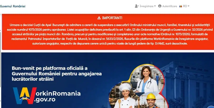 Blocarea platformei WorkinRomania provoacă tensiuni între patronatul importatorilor de forță de muncă și Ministerul Muncii