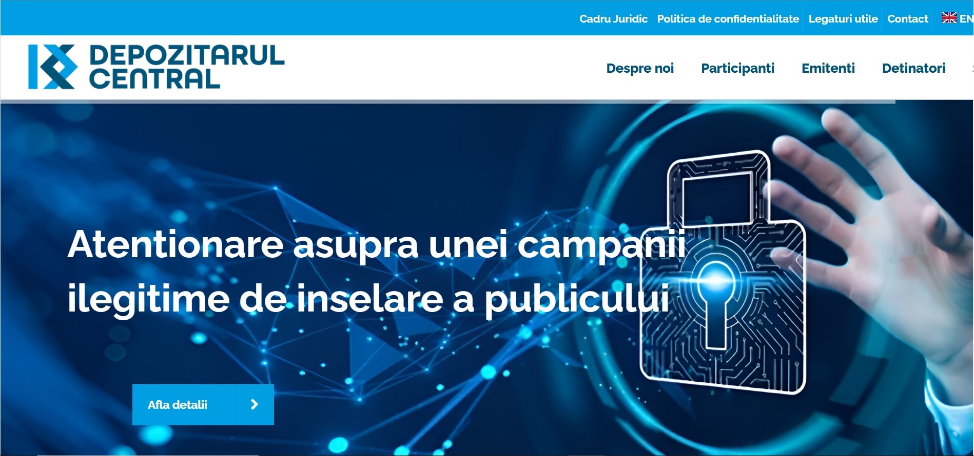 Depozitarul Central a fost ținta unui atac cibernetic; sistemele critice rămân operaționale
