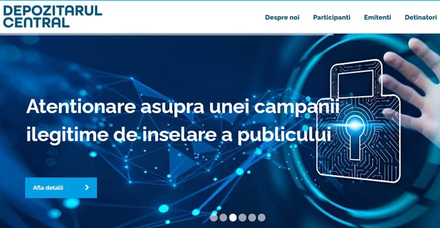 Depozitarul Central a fost ținta unui atac cibernetic asupra aplicației Servicii Online pentru Investitori