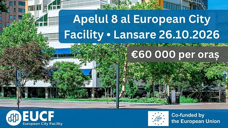 Noul apel de finanțare EUCF: Granturi de 60.000 de euro pentru proiectele energetice ale primăriilor