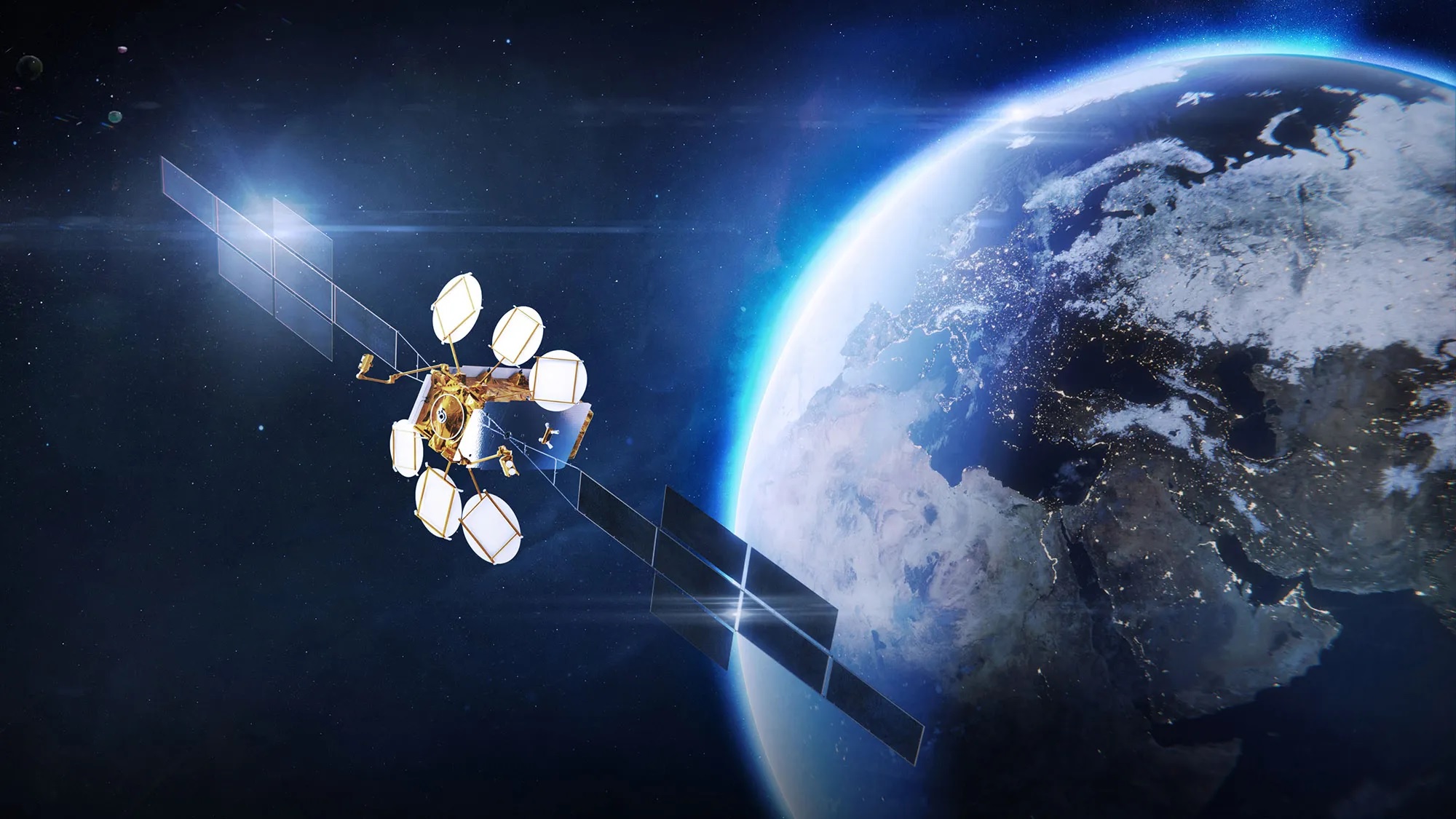 Acțiunile Eutelsat cresc semnificativ pe fondul tensiunilor geopolitice legate de Starlink