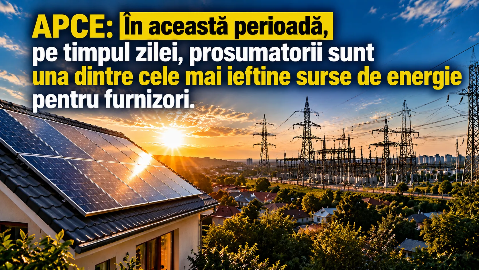 Prosumatorii reprezintă o sursă de energie ieftină pentru furnizori, avertizează APCE