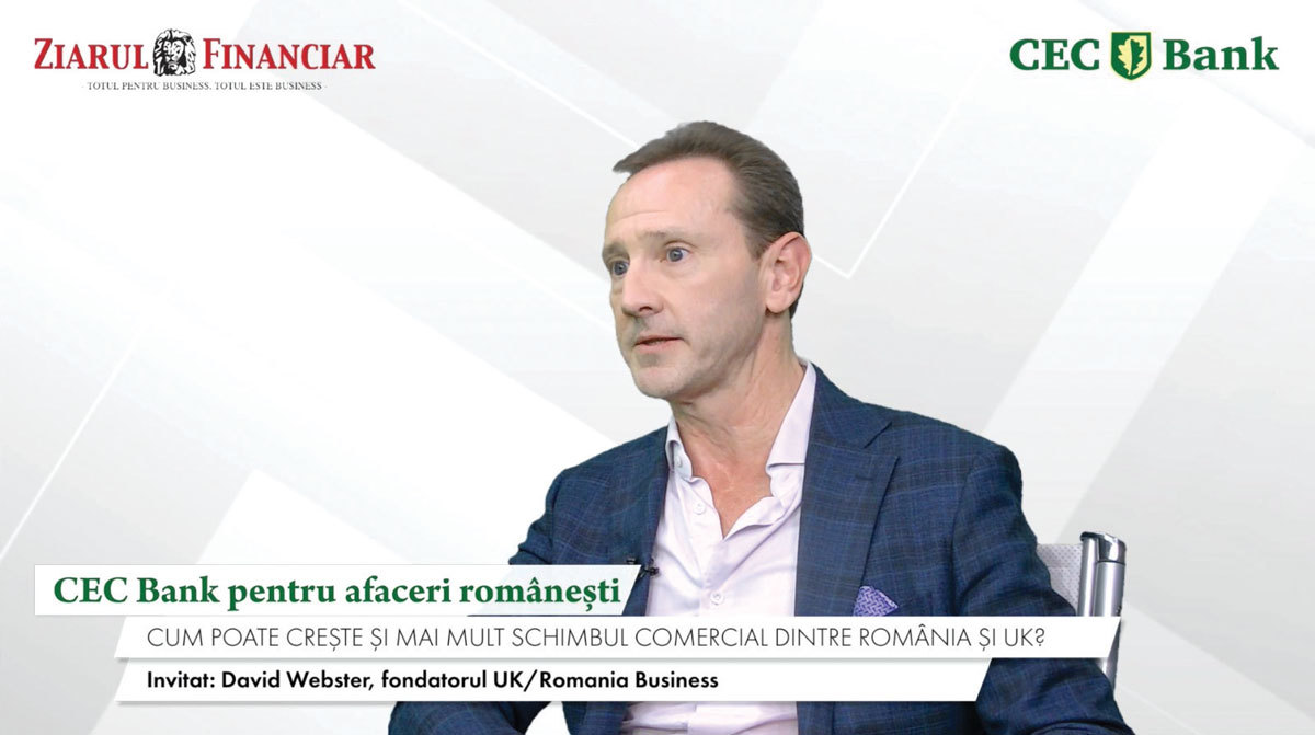 România poate deveni poarta de intrare pentru capitalul britanic în regiune, conform lui David Webster