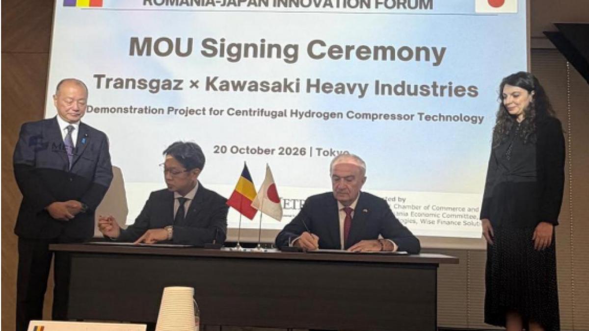 Transgaz și Kawasaki Heavy Industries vor colabora pentru dezvoltarea tehnologiei hidrogenului
