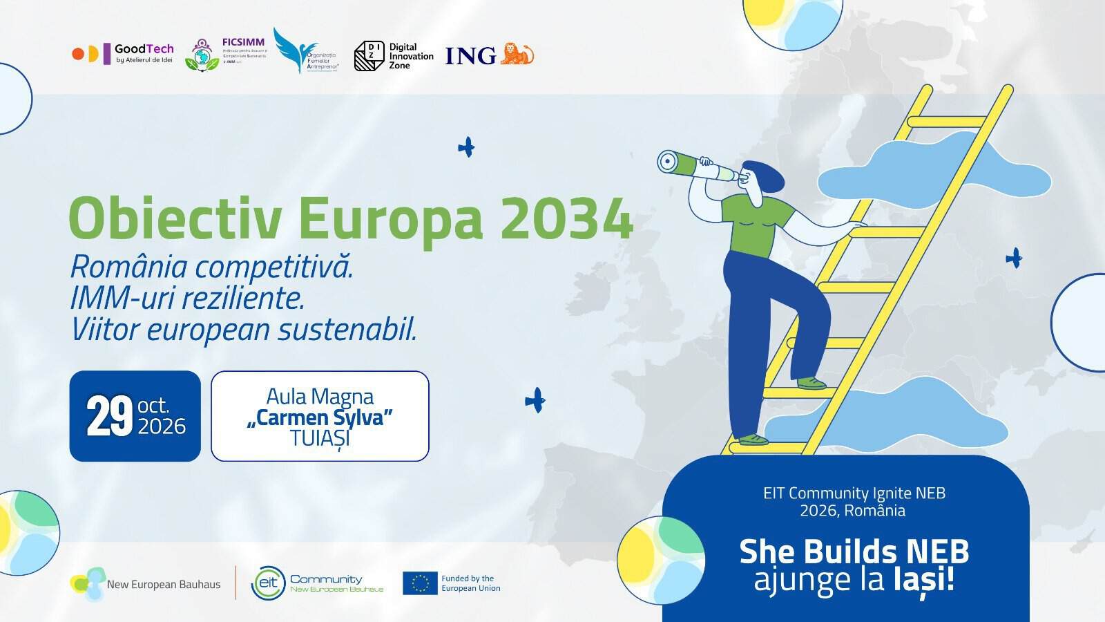 Conferință la Iași despre viitorul bugetului european și reziliența IMM-urilor din Nord-Est