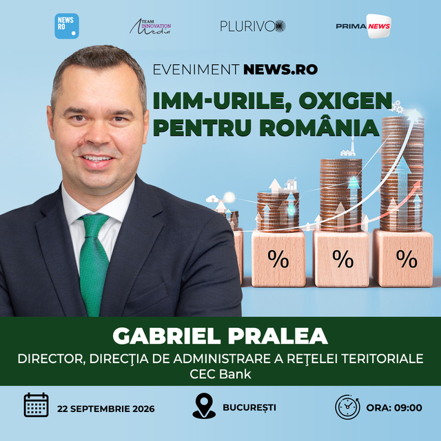 Gabriel Pralea (CEC Bank): Antreprenorii români au nevoie de pregătire pentru accesarea finanțărilor