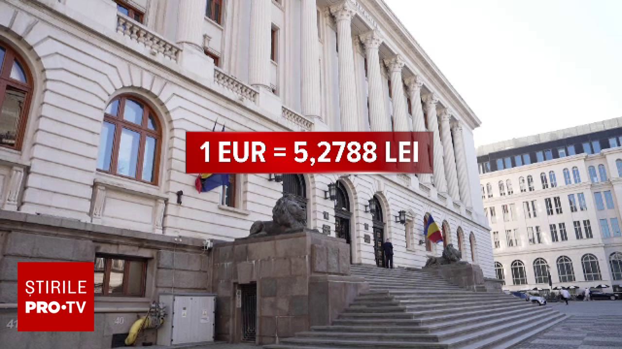 Cursul euro a atins un maxim istoric de 5,2788 lei pe fondul tensiunilor politice din România