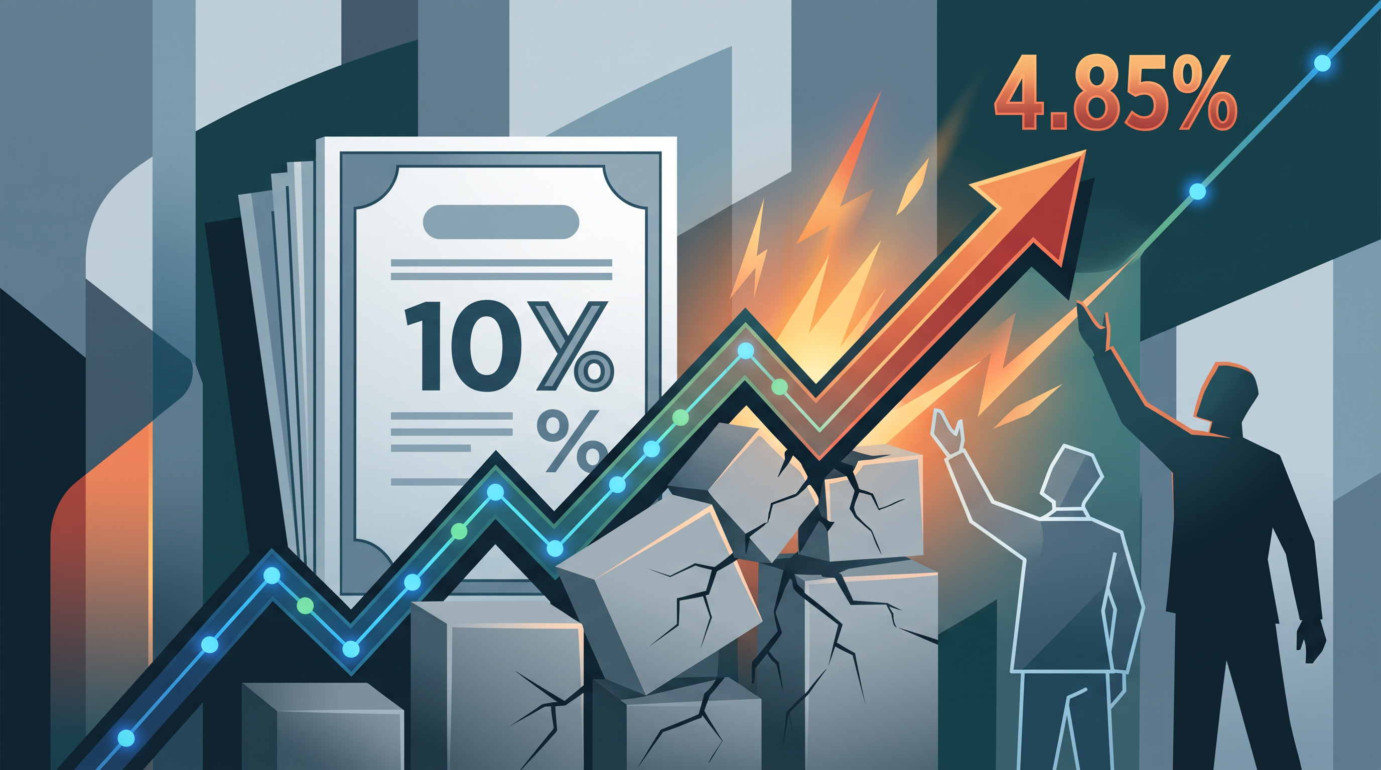 Randamentul titlurilor de stat americane a ajuns la 4,85%, pe fondul presiunii datoriei publice