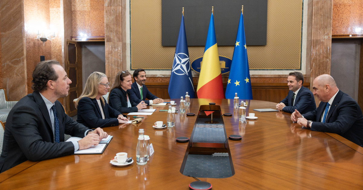 Întâlnire la Palatul Victoria între premierul interimar Ilie Bolojan și delegația Grupului OMV