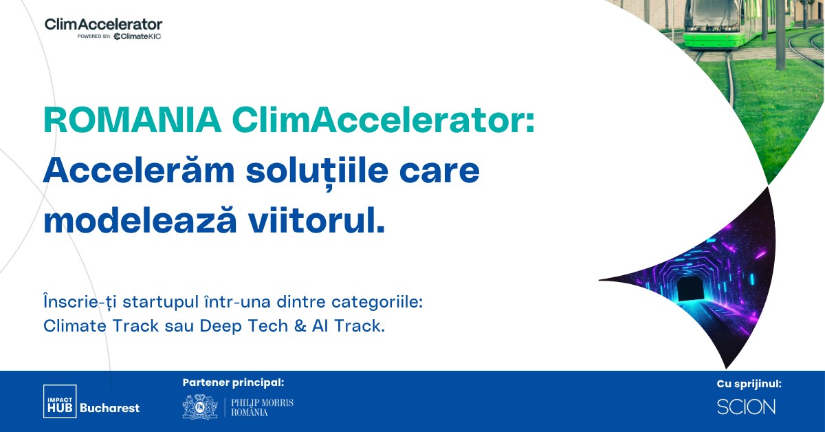 Lansat programul Romania ClimAccelerator pentru startup-uri cu tehnologii sustenabile și AI