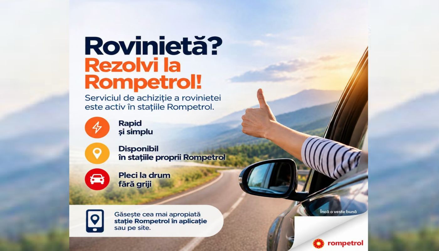 Rompetrol introduce achiziția rovinietelor CNAIR direct în sistemul de retail din stațiile proprii