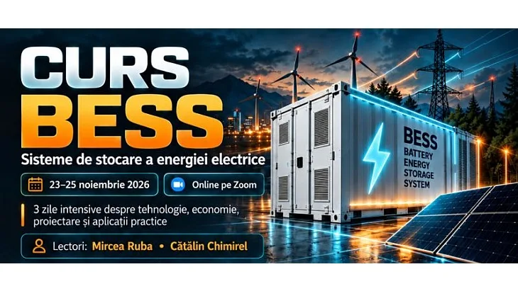 Curs de perfecționare pentru sistemele de stocare a energiei BESS organizat de CPPI Bușteni