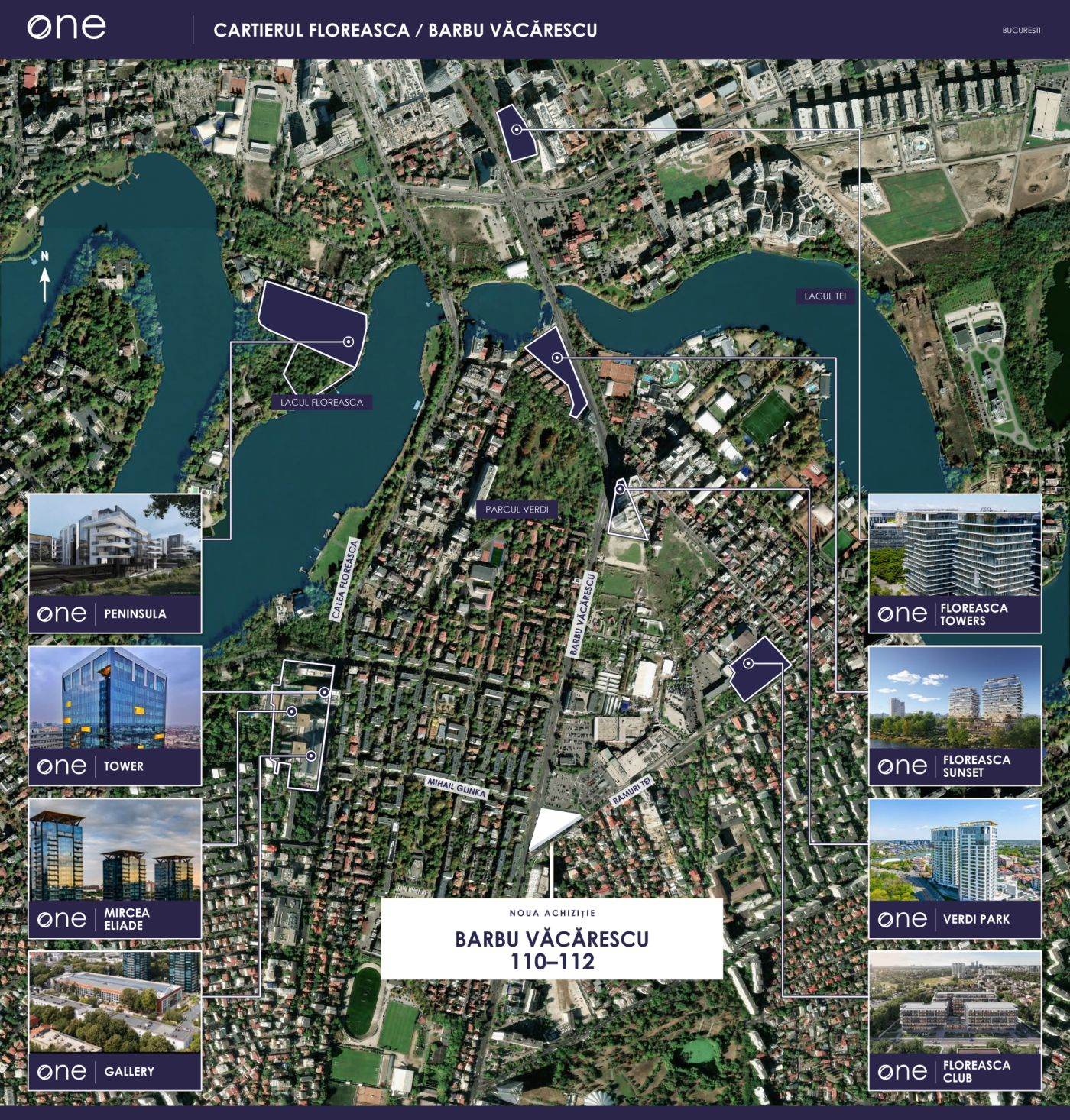 One United Properties achiziționează un teren de 10 milioane de euro în Floreasca pentru un turn de 130 de milioane de euro